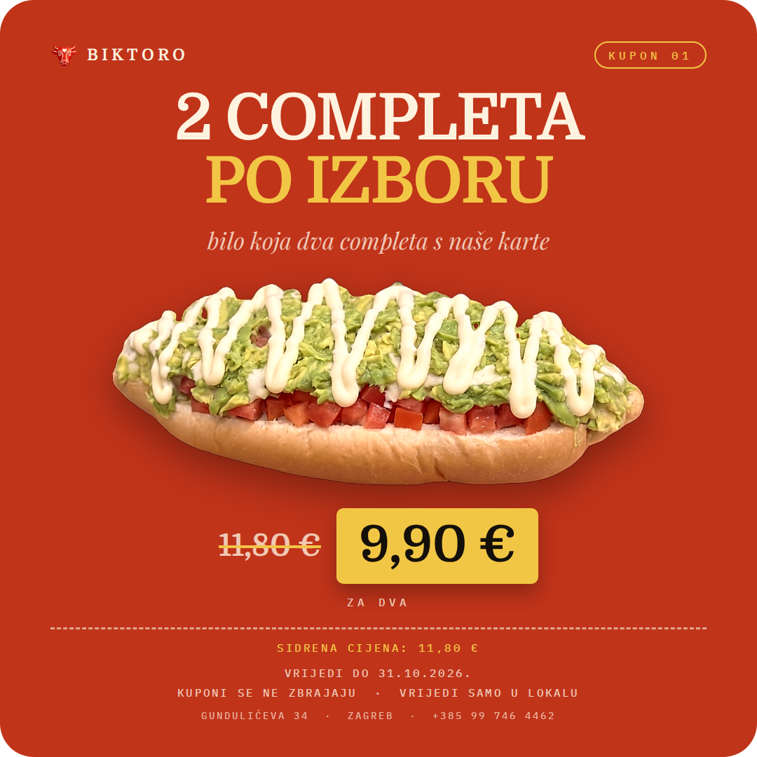 Kupon: 2 completa
