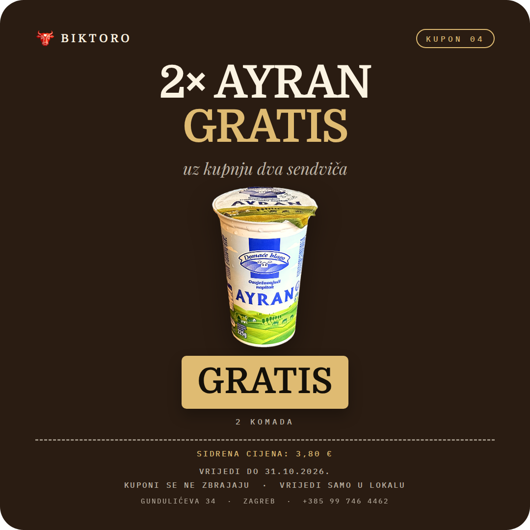 Kupon: 2 ayrana