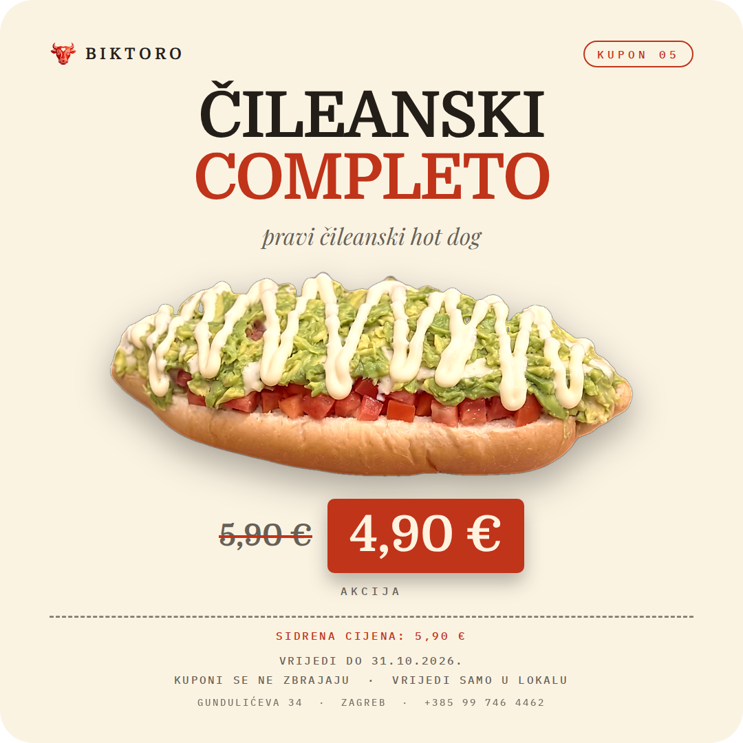 Kupon: completo 4,90 €